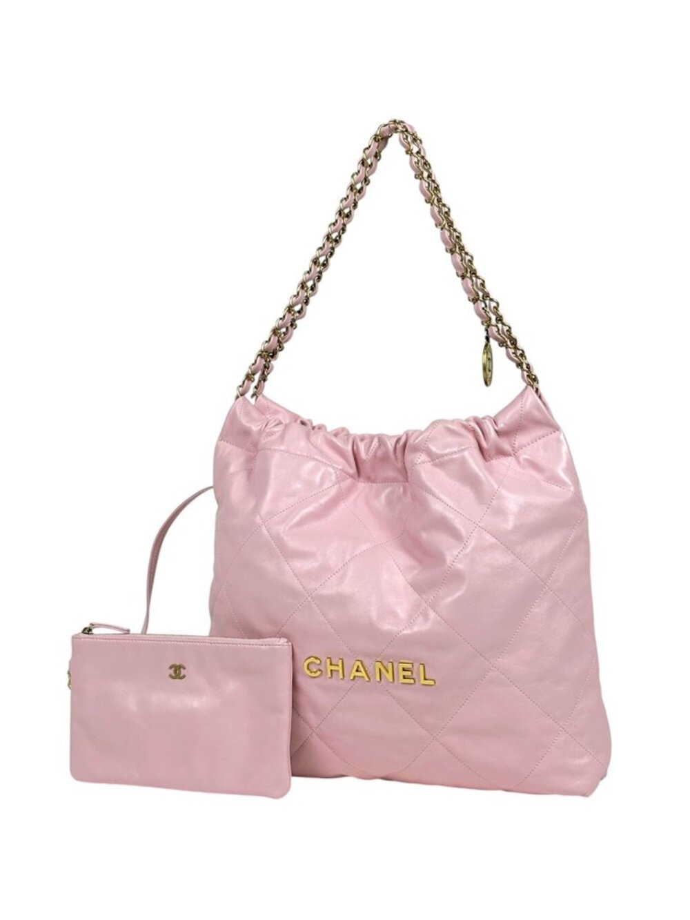 Chanel Shoulder Bag Chanel 22 Leather Pink